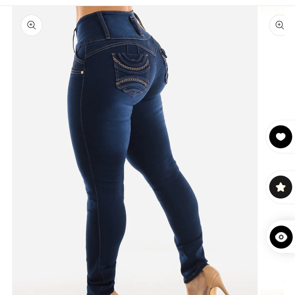 Butt-Lifting Women's 🚨BLACK🚨 High-Waisted Skinny Jeans size 13